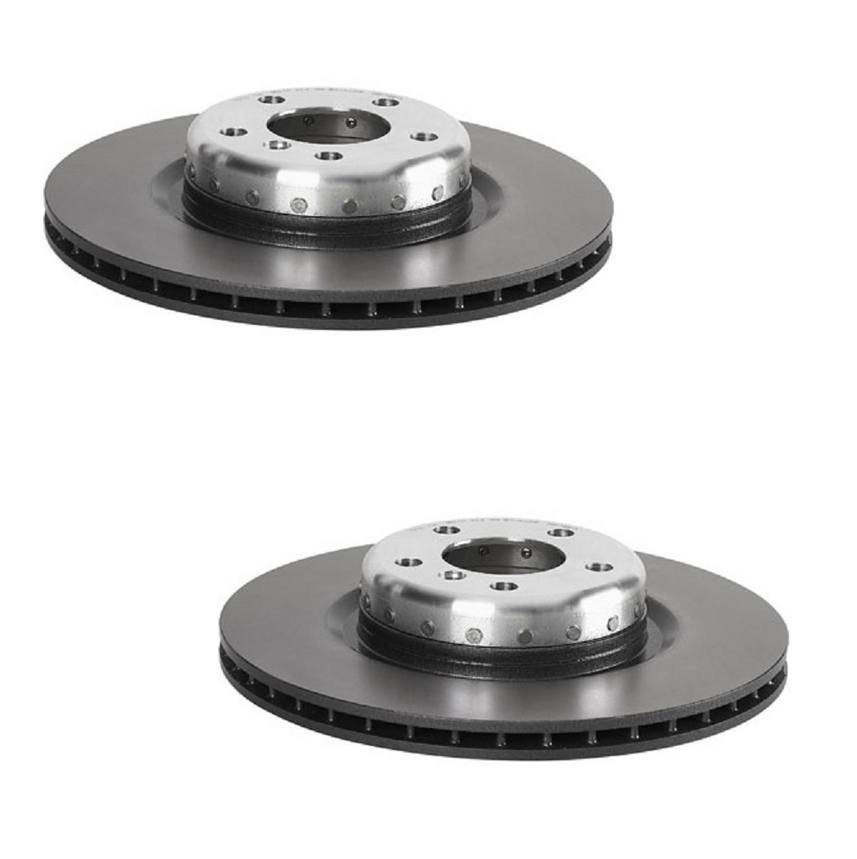 BMW Disc Brake Pad and Rotor Kit - Rear (345mm) (Ceramic) (EURO) 34218099354 - Akebono Euro Ultra-Premium 4119895KIT